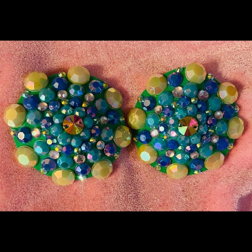 Handmade Peacock themed Pasties!